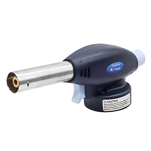 ELEPHANTBOAT Flamethrower Butane Burner Auto Ignition Camping Weldin Blow Torch for Creme Brulee, Kitchen, Cooking, BBQ - Image 1