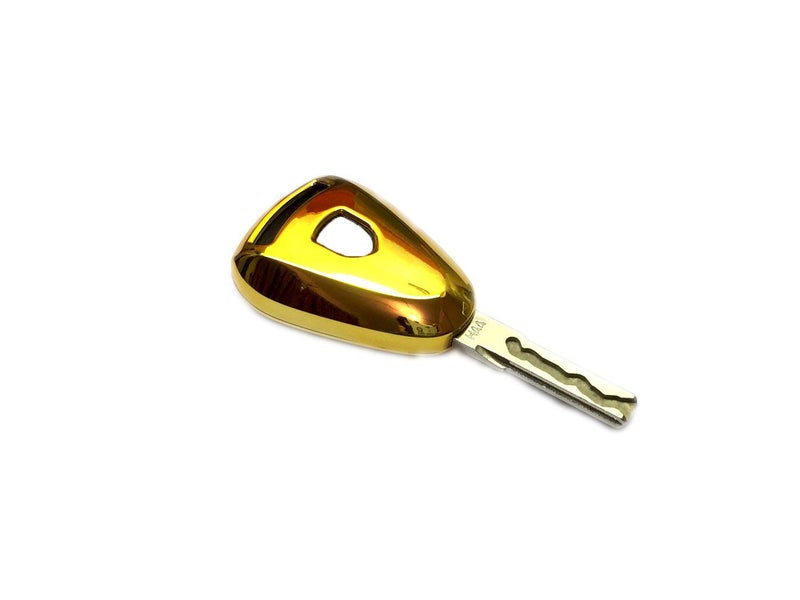 Haneex Remote Key Cover For Porsche 987 997 Pre-facelift Silver Head Remote Key Case (Gold Chrome) - Image 1