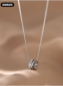 DUNISO 925 Pure Silver Necklace, Fashion Dainty Necklace, Jewelry Hypoallergenic Necklace,  Ideal Gift for Women, Girls, Valentines, Mother's Day, Birthday Gifts  - Image 5
