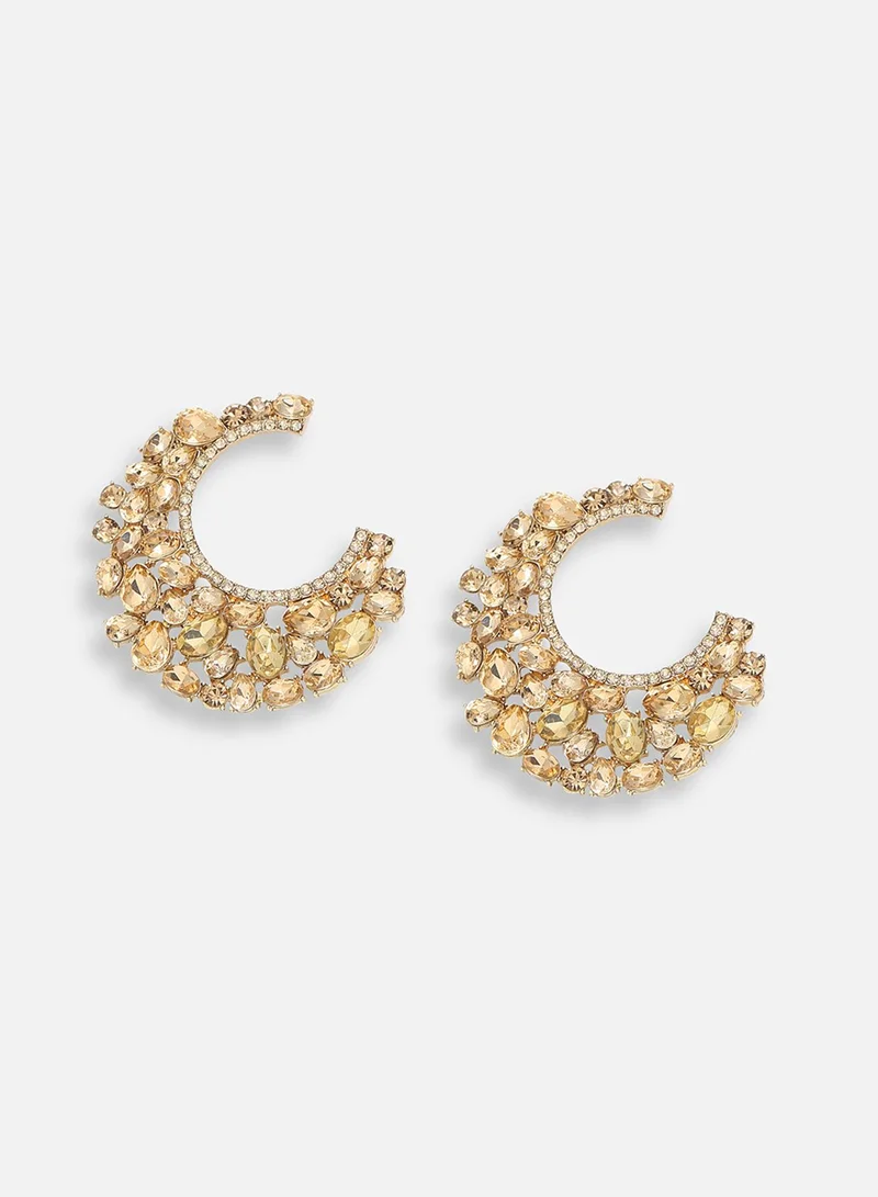 SOHI Party Artificial Hoop Earring Jewellery