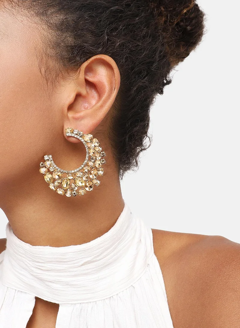 SOHI Party Artificial Hoop Earring Jewellery