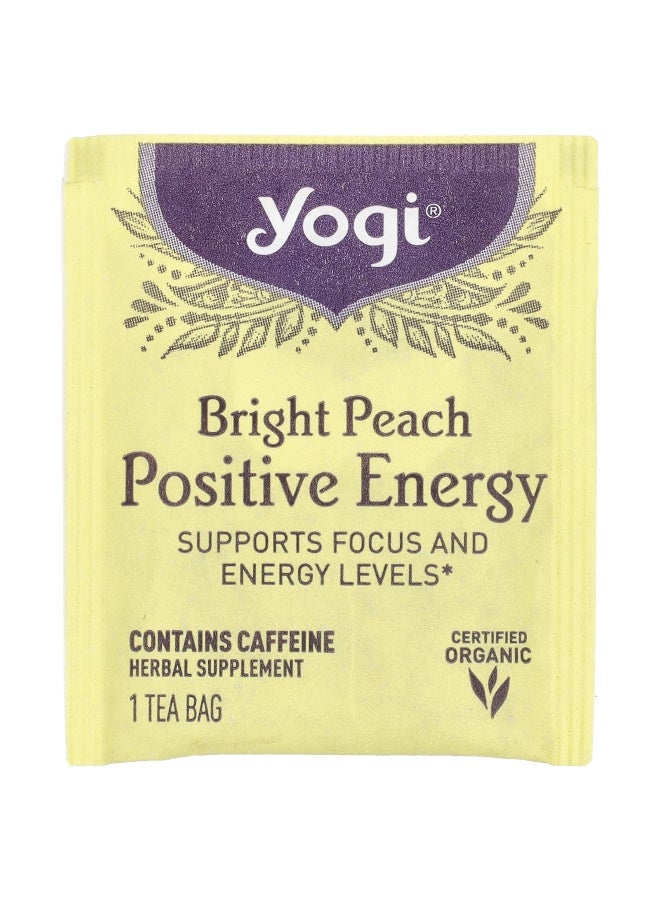Yogi Tea شاي يوجي، طاقة إيجابية™، خوخ مشرق، 16 كيس شاي، 1.02 أونصة (29 جرام) - Image 3