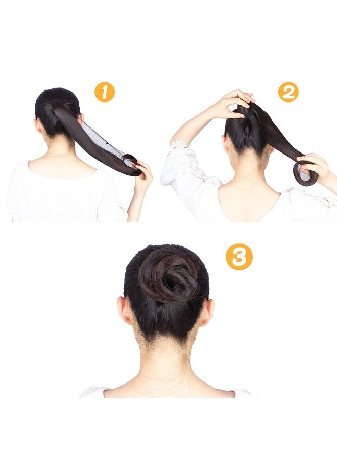Askuang 20PCS of Black Hair Net Invisible Elastic Edge Mesh Stretchable Hair Nets for Women Sleeping Ballet Bun Food Service Individual Package Hairnet 20" (50 cm) - Image 5