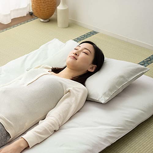 EMOOR Zip Cover for Japanese Futon Mattress PRESSO Twin/Twin XL Made in Japan 100% Cotton (Gray), Zipper-Closure Tatami Floor Sleeping Mat Protector - Image 5