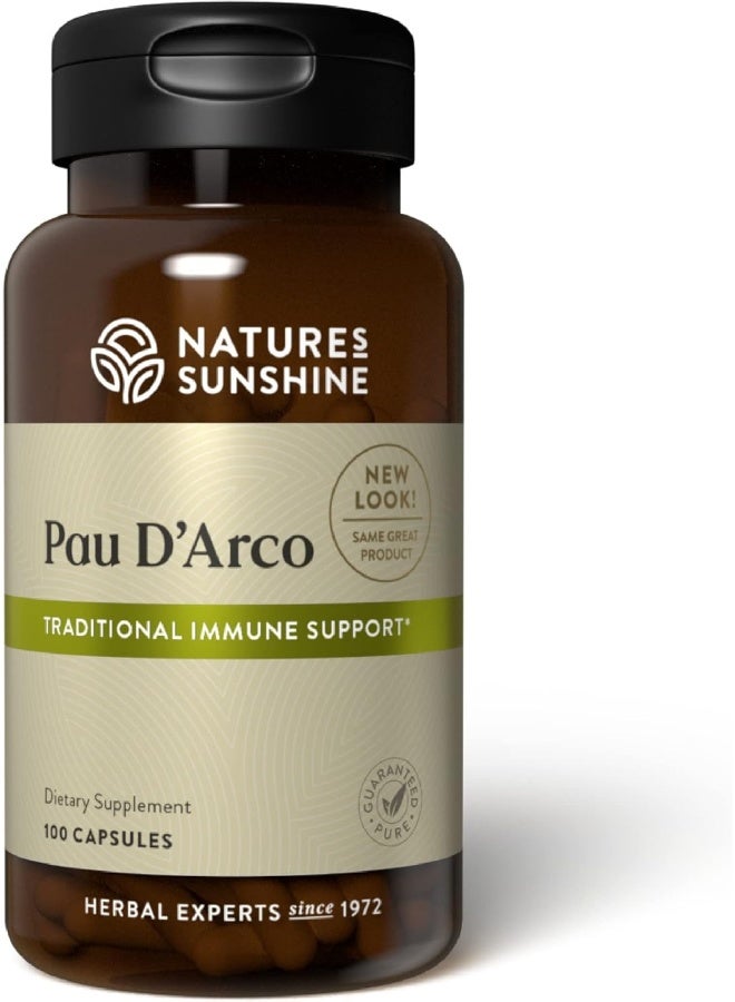NATURE'S SUNSHINE Pau D' Arco 100 Capsules - Image 1