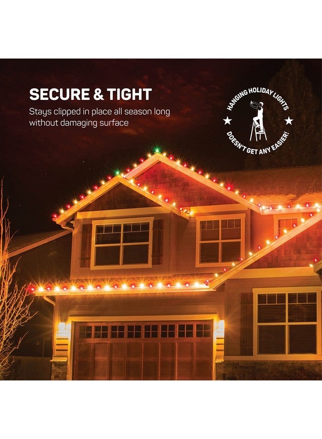 SEWANTA Christmas Light Clips - Set of 400 Mini Clips for Gutters and Shingles - Hanging Outdoor Lights - USA Made - No Tools Required - Image 2