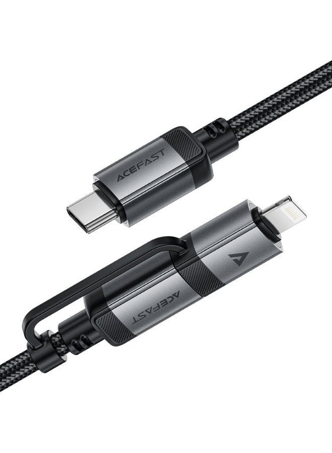 AceFast Charging Data Cable C20-01 USB-C to Lightning / USB-C - Image 1
