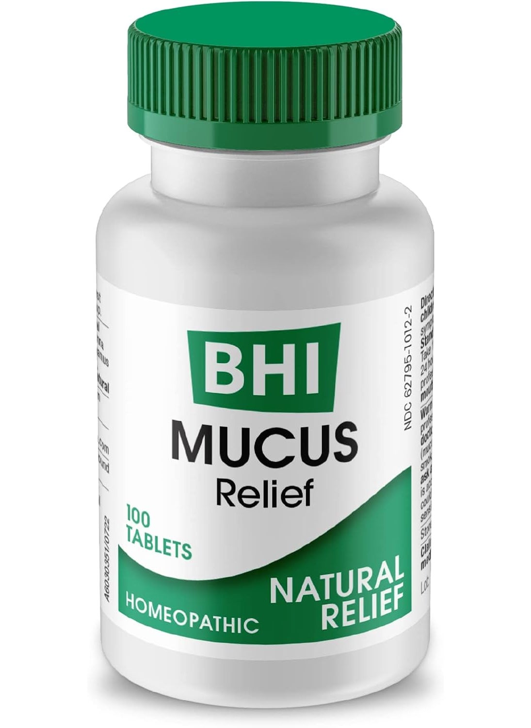 MediNatura BHI Mucus Natural Chest Congestion, Cough & Mucus Relief Easy Breathing Respiratory Health Support 9 Targeted Homeopathic Active Ingredients for Discomfort & Build-Up - 100 Tablets 