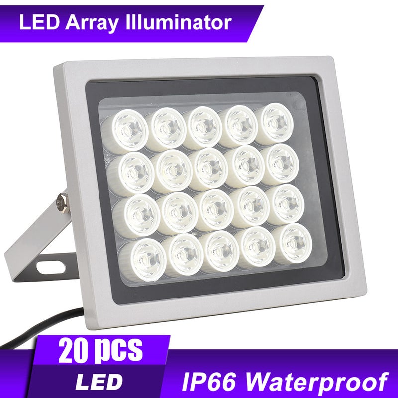 Professional Security Camera Light 20pcs LEDS Night Vision Wide Angle Long Range Outdoor Waterproof for CCTV Security Camera - Image 1