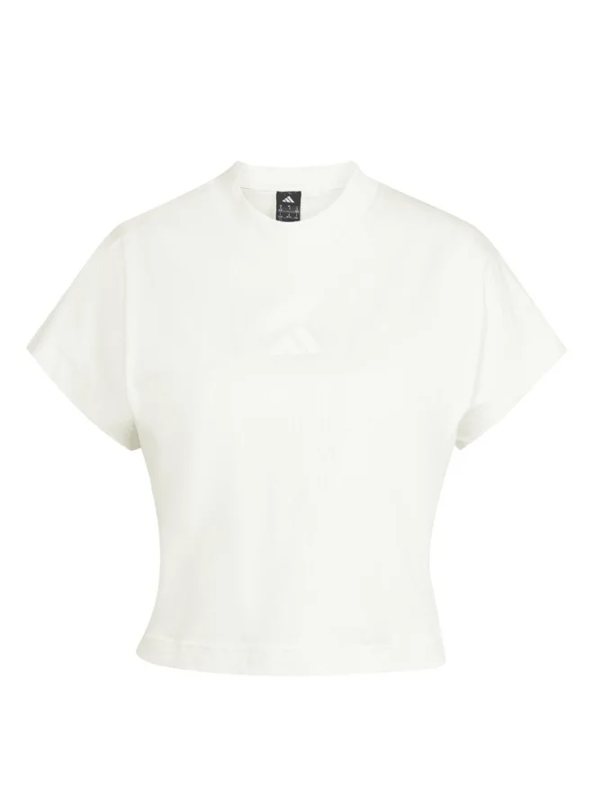 Adidas Adidas W All Szn Tee White T-Shirt (Short Sleeve) T-Shirts For Women