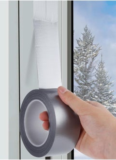 KASTWAVE Weather Stripping Tape, Window Draft Isolation Sealing Film Tape for Doors Windows, AC Seal Air Conditioner Sealing Tape No Residue Waterproof Self Adhesive for Keep Out Cold Air Dust Rain(20m*5cm)  - Image 1
