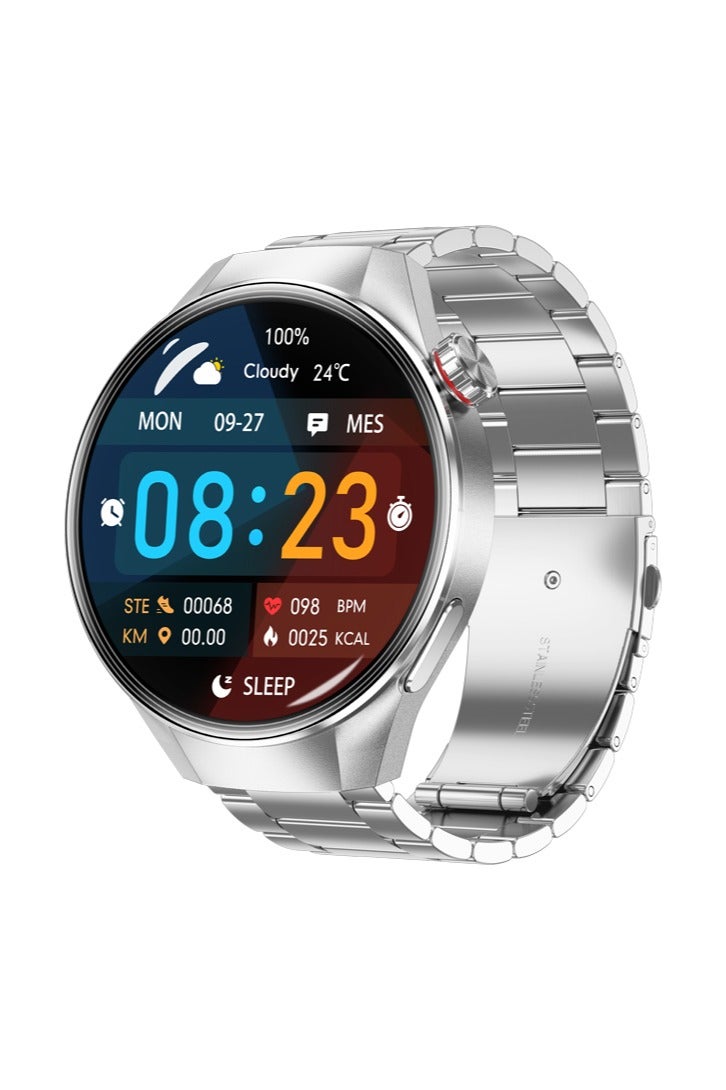 رولستيمي ساعات رجالية ساعات ذكية ساعات رياضية ساعات مغامرات خارجية شاشة لمس بالكامل اتصال بلوتوث مراقبة الصحة مقاومة للماء بطارية طويلة الأمد - Image 1