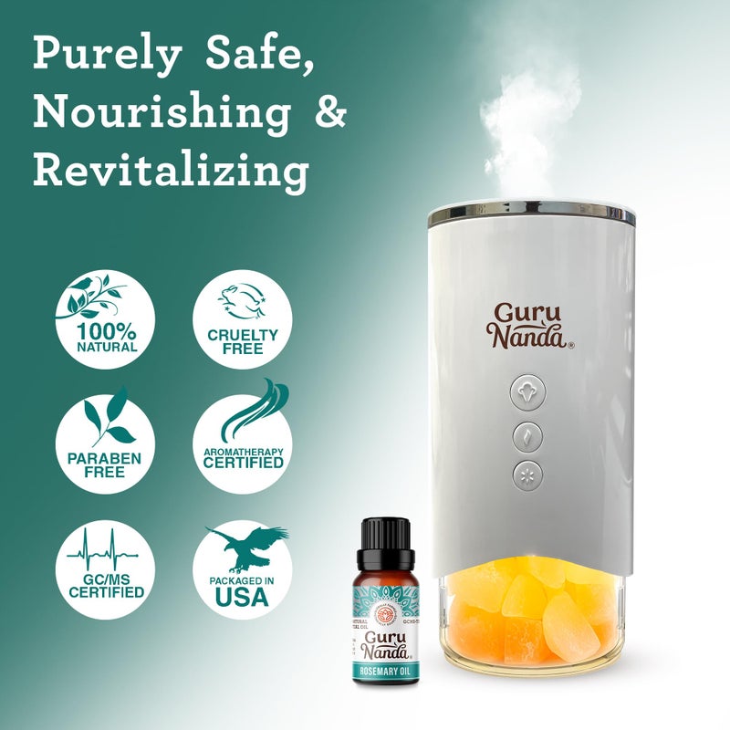 GuruNanda Rosemary Essential Oil, 100% Pure, Natural and Undiluted Diffuser Oil for Aromatherapy, Massages & DIY Recipies, Promotes Sense of Clarity & Supports Supple Hair (0.5 fl Oz) - Image 5