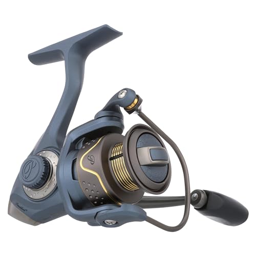 Pflueger President Spinning Fishing Reel, Size 25, 10 Stainless Steel Ball Bearing System, Sealed Oil Felt Front Drag, Lightweight Graphite Construction - Image 4