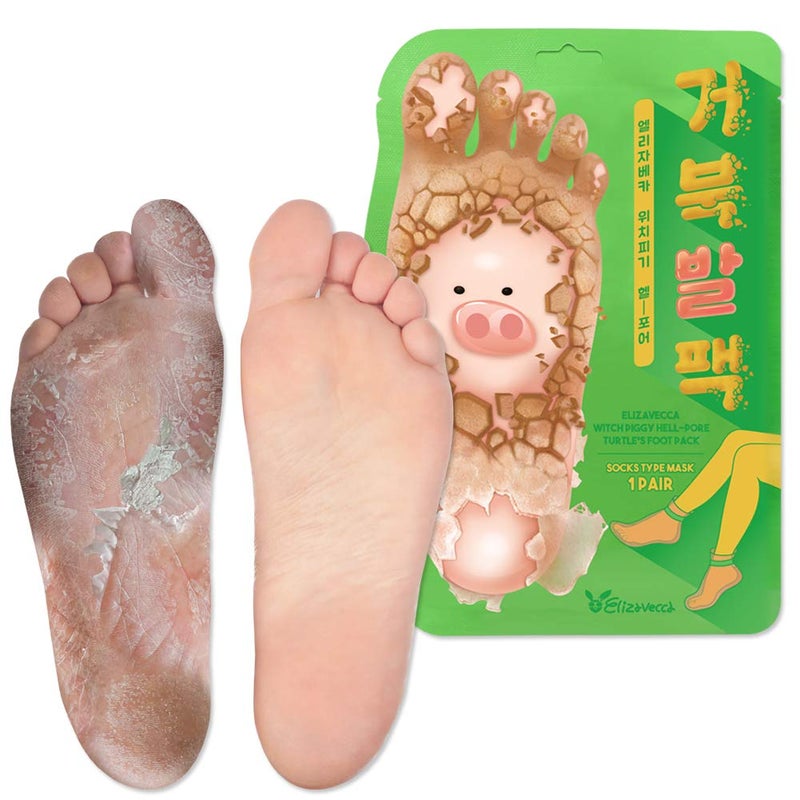 Elizavecca/Foot Peel /1 Foot Pack 2 Pairs Foot Mask - Boots for Exfoliating/foot pack review/foot pack before and after - Image 1