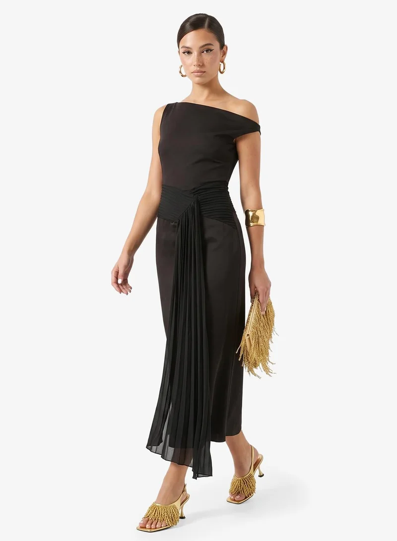 Ginger Boutique  Drop Shoulder Gather Detail Dress for Women | Best Price UAE