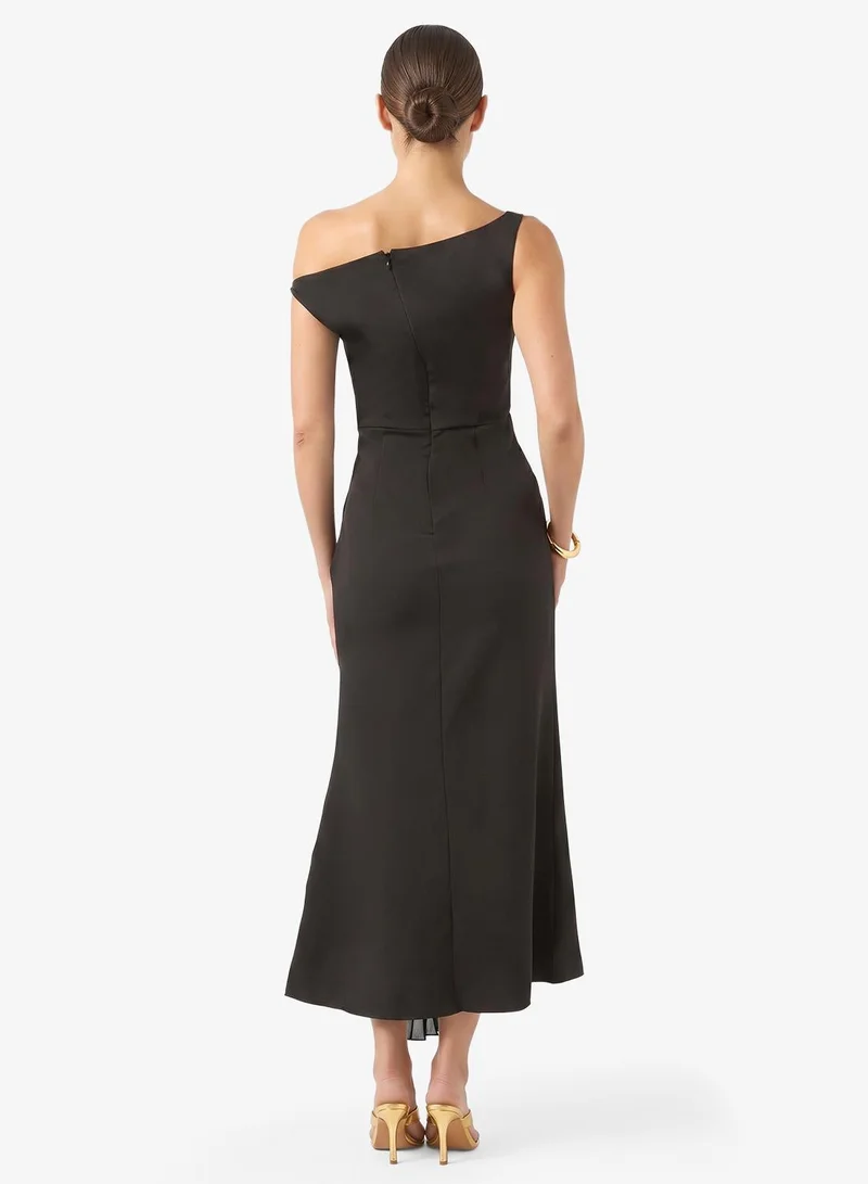 Ginger Boutique  Drop Shoulder Gather Detail Dress for Women | Best Price UAE