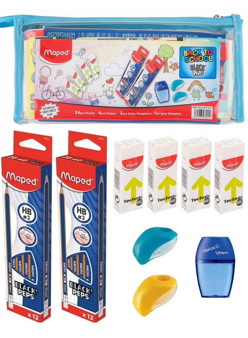 Maped 31-Piece School Stationery Set Assorted Colours - Image 1
