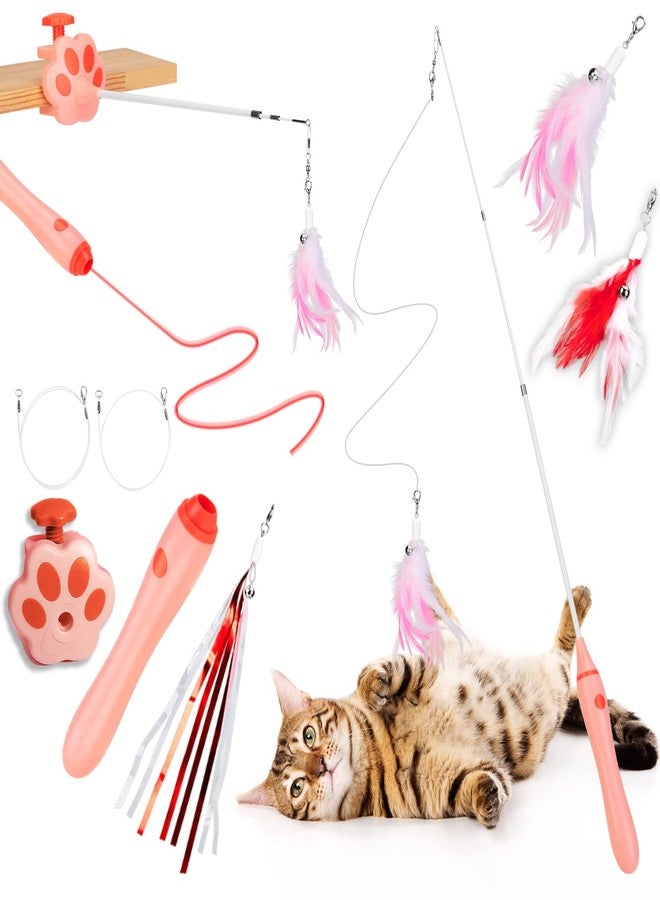 BEBOBLY 3-in-1 Retractable Cat Wand Toy for Indoor Cats - Image 1