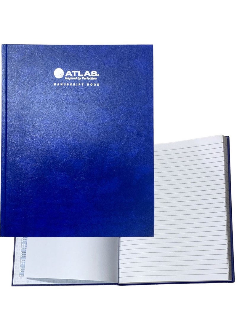 ATLAS 10x8 Inch Size Manuscript Lined Register Book 96 Pages  - Image 1