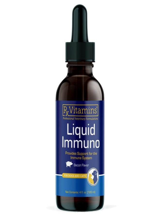 ركس فيتامينز فيتامينات آر إكس السائلة لدعم مناعة الكلاب والقطط - مكمل فطر الريشي للكلاب والقطط مع إل-لايسين - مكملات مثالية للعين، ومكملات معززة للمناعة للحيوانات الأليفة - 4 أونصة - Image 1