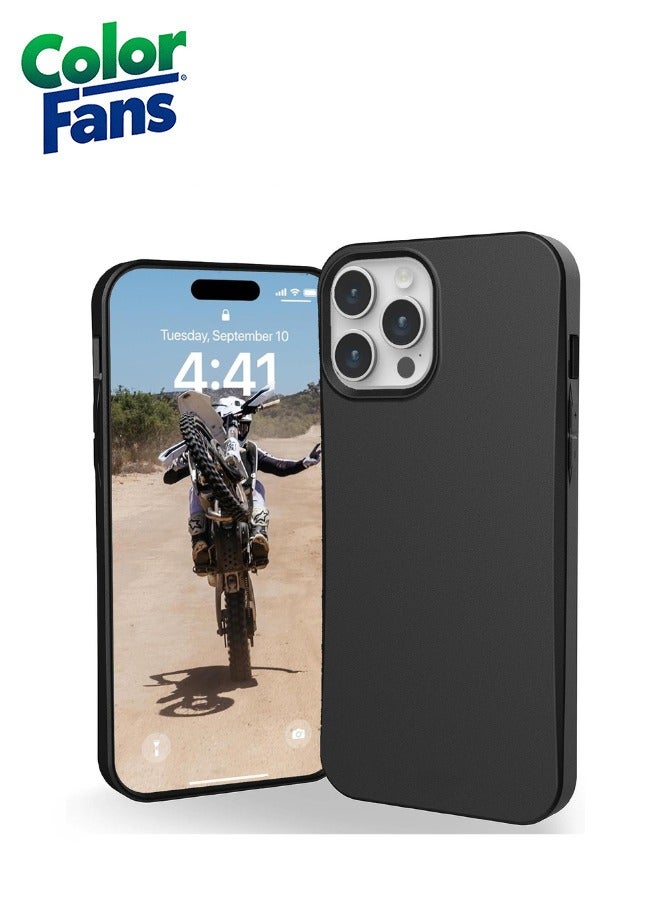 Color Fans Outback Biodegradable iPhone 14 Pro Max Case Eco-Friendly Rugged Ultra Slim Protective Cover Black - Image 1