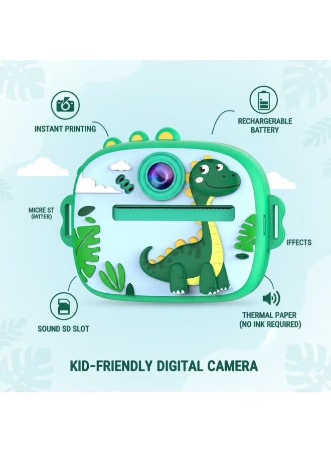 Kids Instant Print Camera, 1080P HD Digital Camera for Kids with Printable Photos, Toddler Camera Toys for Children, Birthday Gift for Girls & Boys Ages 3-14 - Image 2