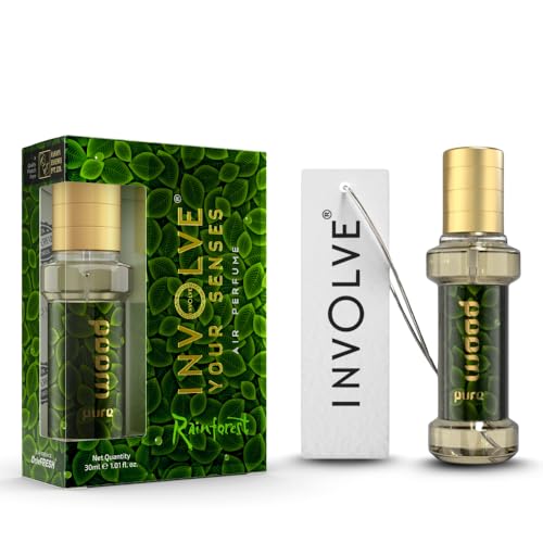 INVOLVE YOUR SENSES Rainforest Pure Wood Air Perfume for Car | Fine Fragrance Premium Spray Air Freshener - IRF11-30 ml | Car Accessories interior | car perfume and fresheners | Car perfume - Image 1