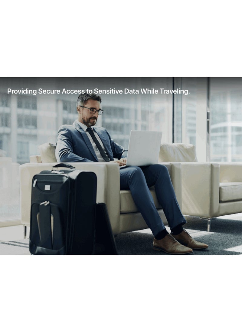 Deeper Network - Deeper Connect Air - World’s Thinnest, Lightest, Smallest Travel Decentralized VPN Router with no monthly fees, built-in ad blocking, and protection for public Wi-Fi. Lightweight (0.9 oz) with dual antennas, the Wi-Fi router supports all your devices at speeds up to 300 Mbps - Image 1