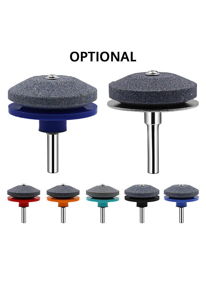 Generic - Lawn Mower Blade Sharpener Universal Sharpener Grinder Wheel Stone for Power Drill Hand Drill 1/4 Inch Shank - Image 1