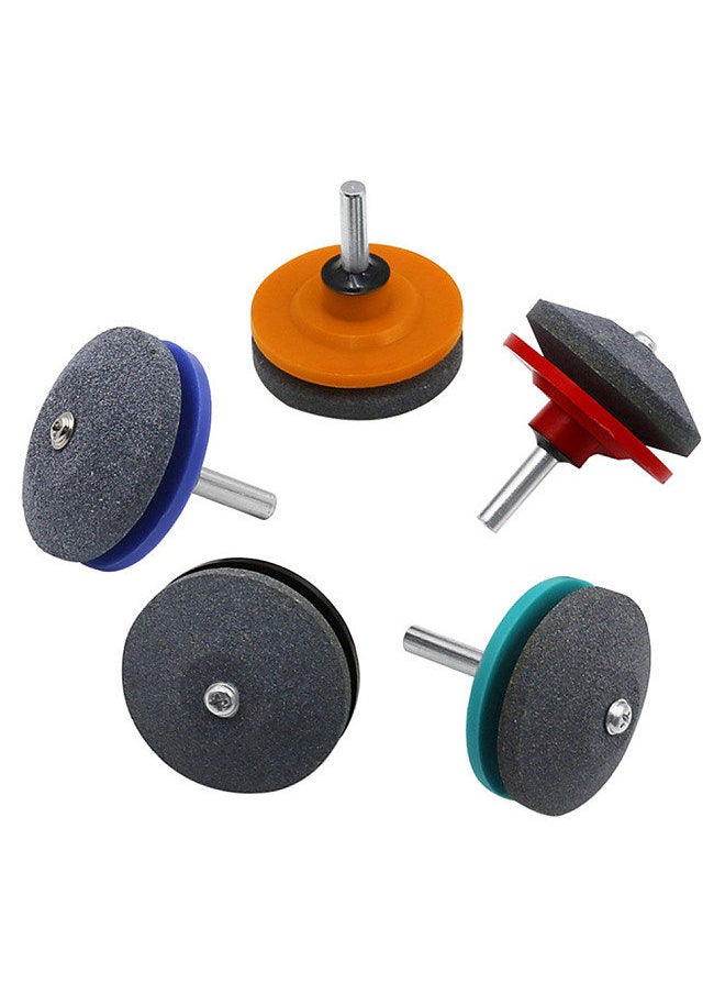 Generic - Lawn Mower Blade Sharpener Universal Sharpener Grinder Wheel Stone for Power Drill Hand Drill 1/4 Inch Shank - Image 1