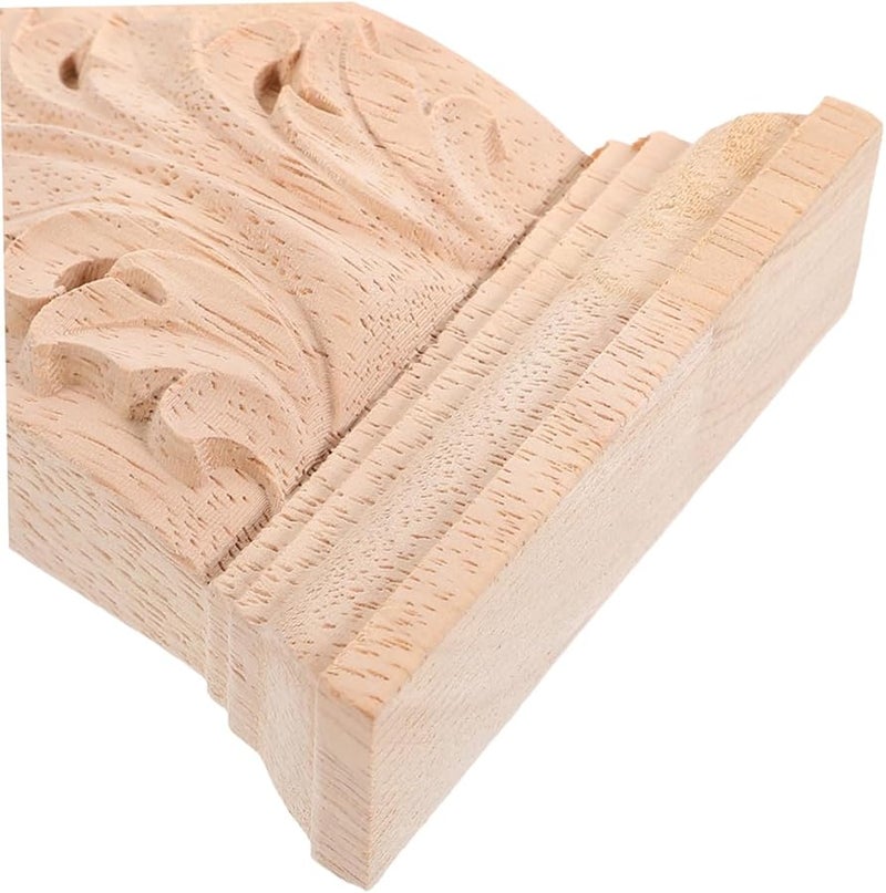 PRETYZOOM Carved Solid Wood Corbel Bracket European Classical Design for Home Decoration - Image 4