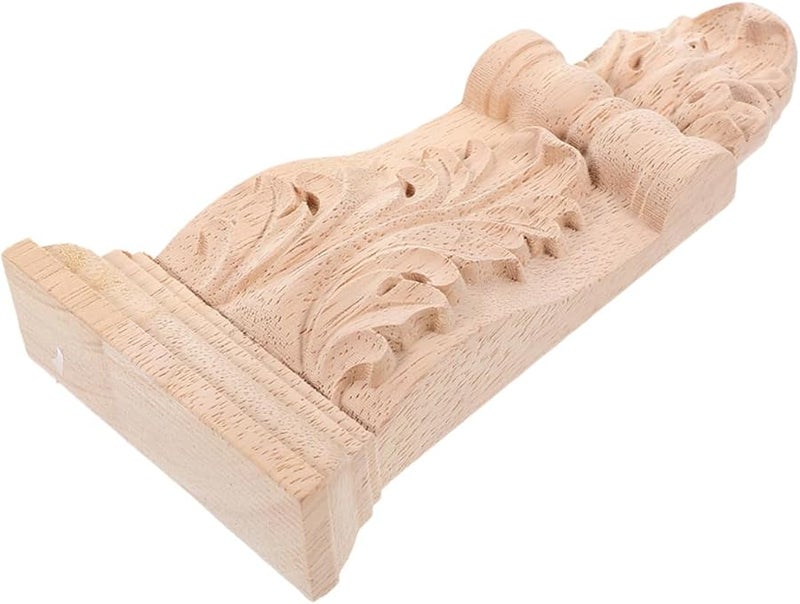 PRETYZOOM Carved Solid Wood Corbel Bracket European Classical Design for Home Decoration - Image 2