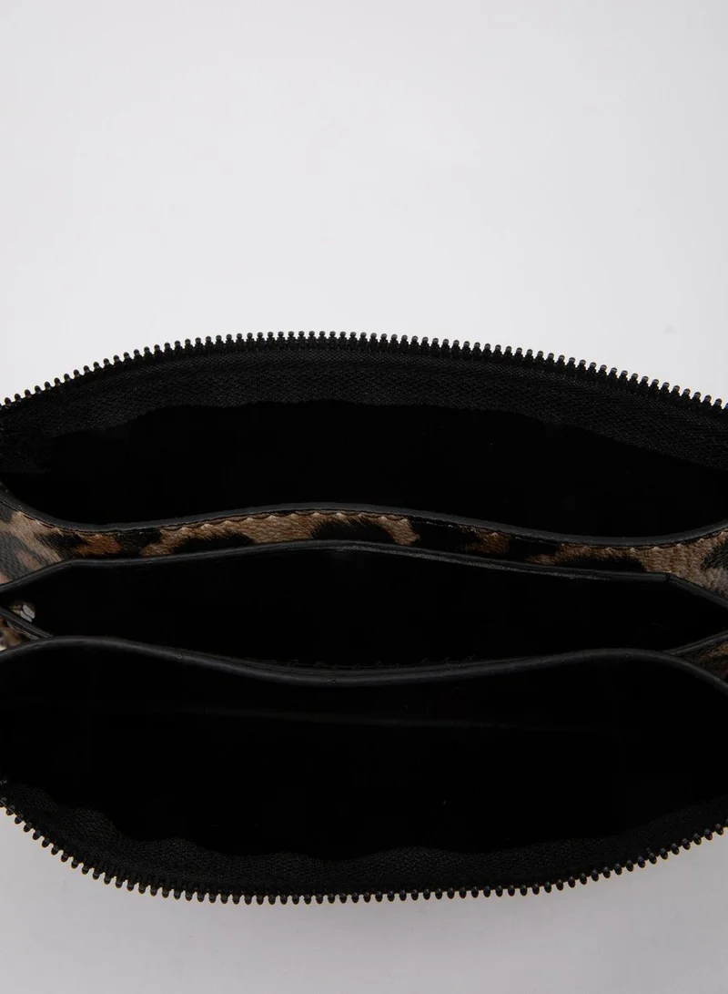 DeFacto Leopard Print Crossbody Bag