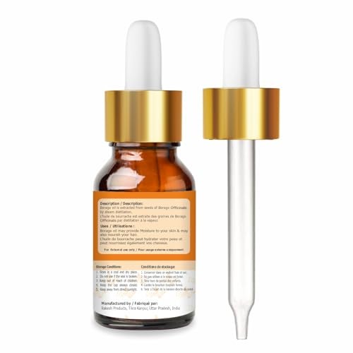 Crysalis Borage (Borago Officinalis) Oil|100% Pure & Natural Undiluted Essential Oil Organic Standard For Skin, Hair Care| Restores Shine In Dull Hair, Fights Dry Skin Conditions 30ml - Image 2