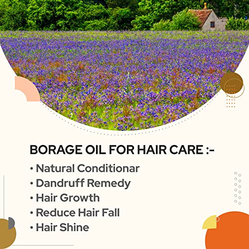 Crysalis Borage (Borago Officinalis) Oil|100% Pure & Natural Undiluted Essential Oil Organic Standard For Skin, Hair Care| Restores Shine In Dull Hair, Fights Dry Skin Conditions 30ml - Image 5