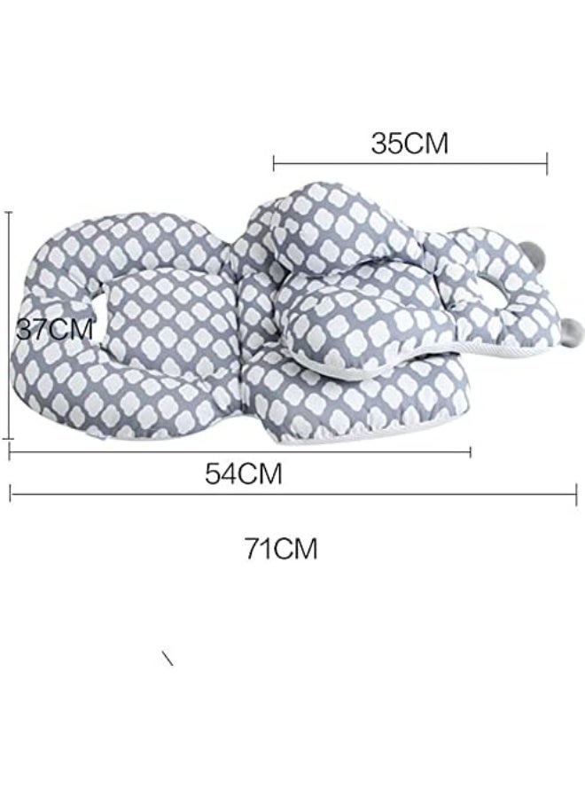 مورو مورو بطانة وسادة مقعد الطفل لعربة الأطفال ومقعد السيارة ، وسادة وسادة دعم الجسم بالكامل وسادة نوم مقعد السيارة لعربة السيارة - Image 4