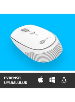 lecoo WS202 Wireless 1200DPI 4-Button Optical Mouse White  - Image 2