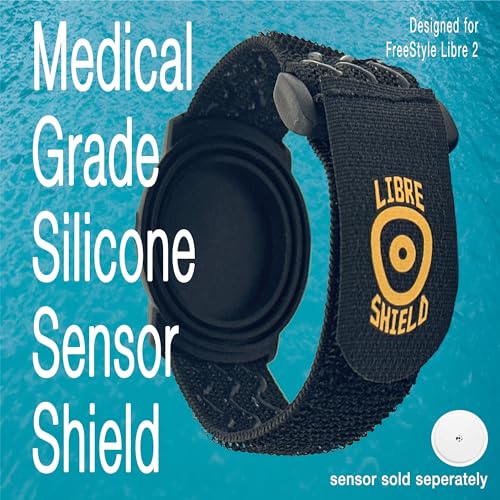 Libre Shield Armband 2 ~ Adjustable Flexible CGM Sensor Cover - Sensor Saver - No More Adhesive Patches (Black Matte) - Image 3