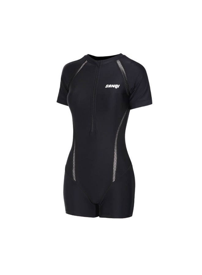Generic Sanqi Swimming Suit Women's 2024 New Explosions Plus Size Conservative Conjoined Flat Corner Swimming Pool Special Racing 