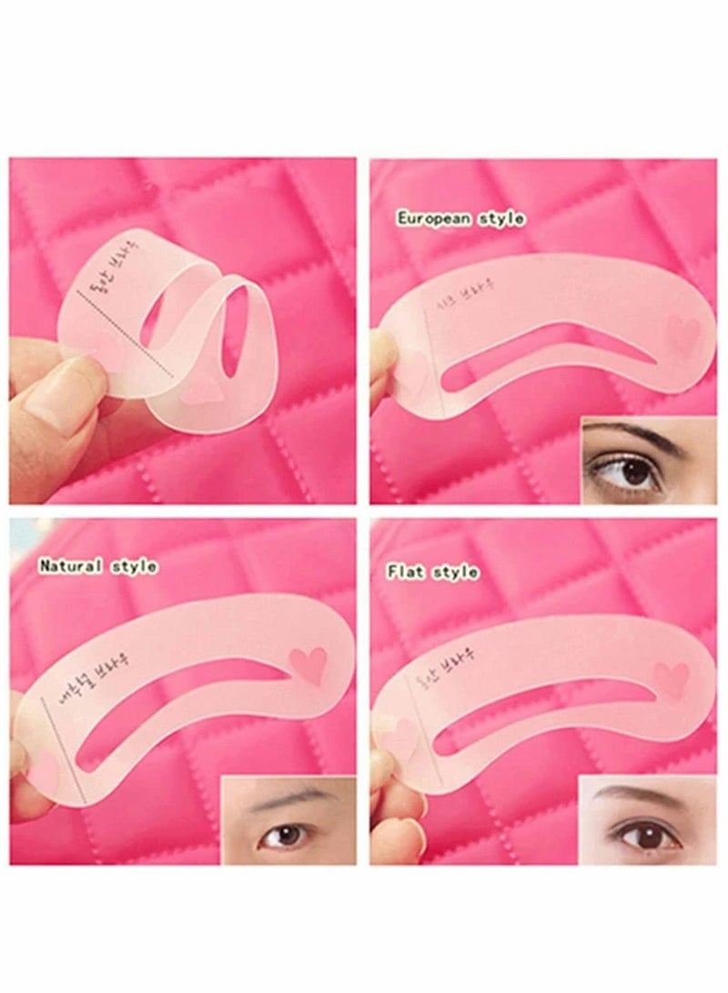 KASTWAVE Eyebrow Card, Thrush Tool, Eyebrow Trimming Card, Thrush Card, Grooming Brow Stencil Kit, Painted Model Shaping Reusable Eyebrow Stencil Template, 50set (3pcs/set) - Image 5