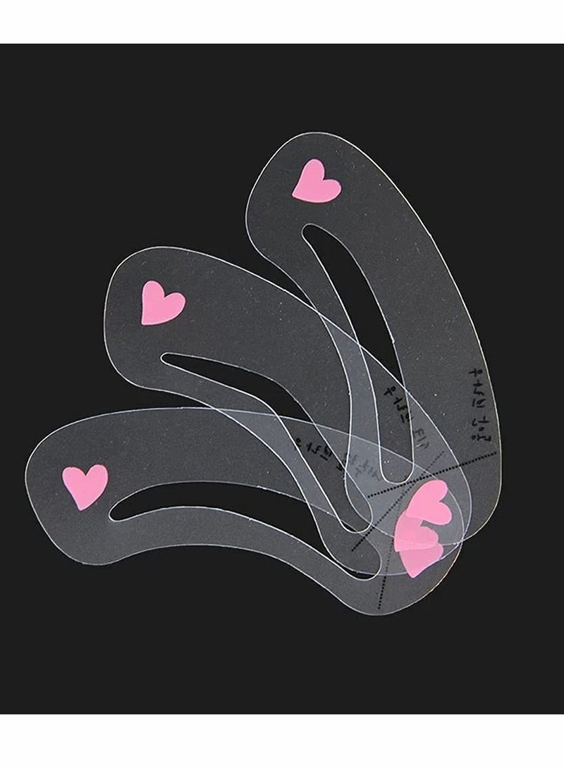 KASTWAVE Eyebrow Card, Thrush Tool, Eyebrow Trimming Card, Thrush Card, Grooming Brow Stencil Kit, Painted Model Shaping Reusable Eyebrow Stencil Template, 50set (3pcs/set) - Image 2