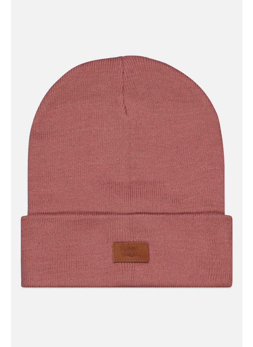 Levi's Women Brand Logo Knitted Beanie, Pink  - Image 1
