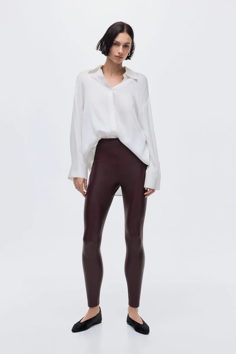 اتش اند ام لغينغز من الجلد الصناعي