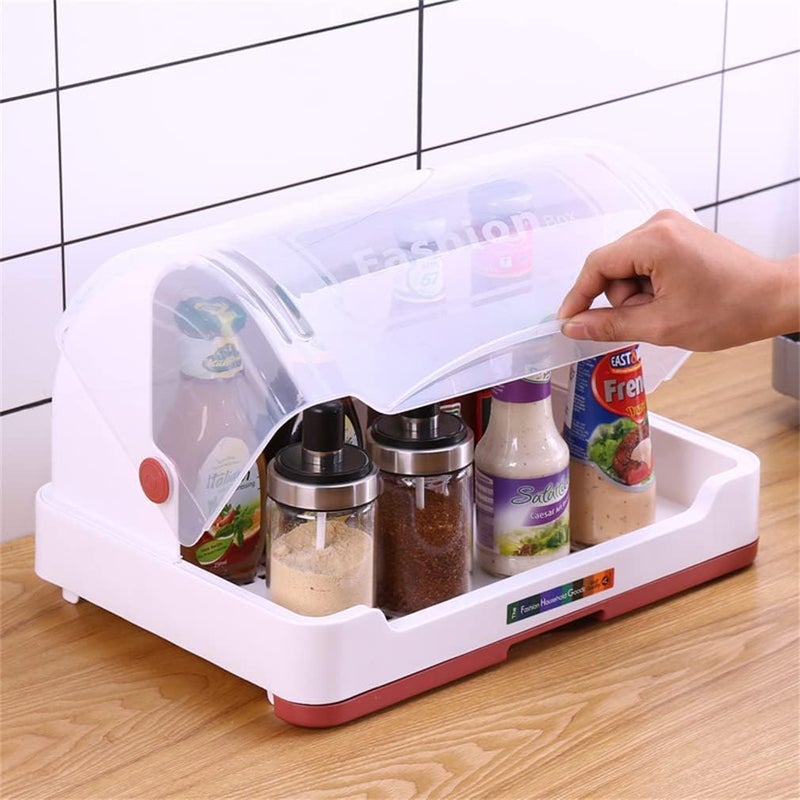 swabs Big Bread Box with Moving Lid Semi Transparent Food Grade BPA Free Freezer Microwave Oven Dishwasher Safe Breads Sandwich cakes - Image 4