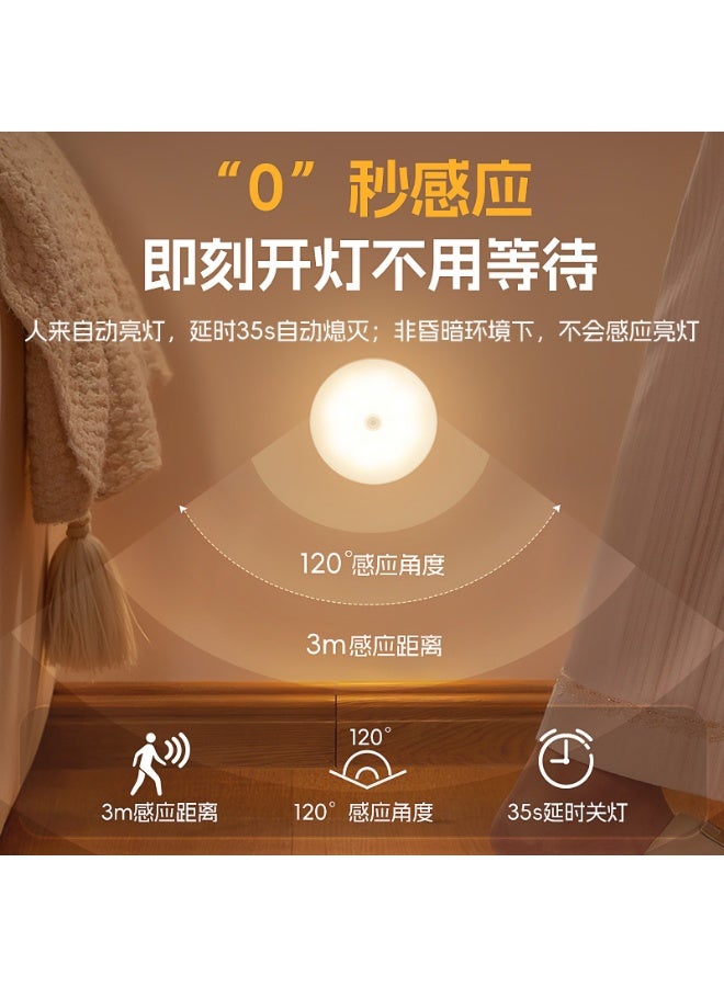 Smart motion-sensing night light | USB rechargeable | Wireless and Portable | Suitable for entryways, Hallways, and Bedrooms | Features automatic lighting, Long battery life, and Soft light - Image 5