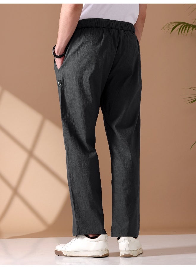Beyoung BEYOUNG Dark Grey Loose-fit Pyjamas  - Image 2