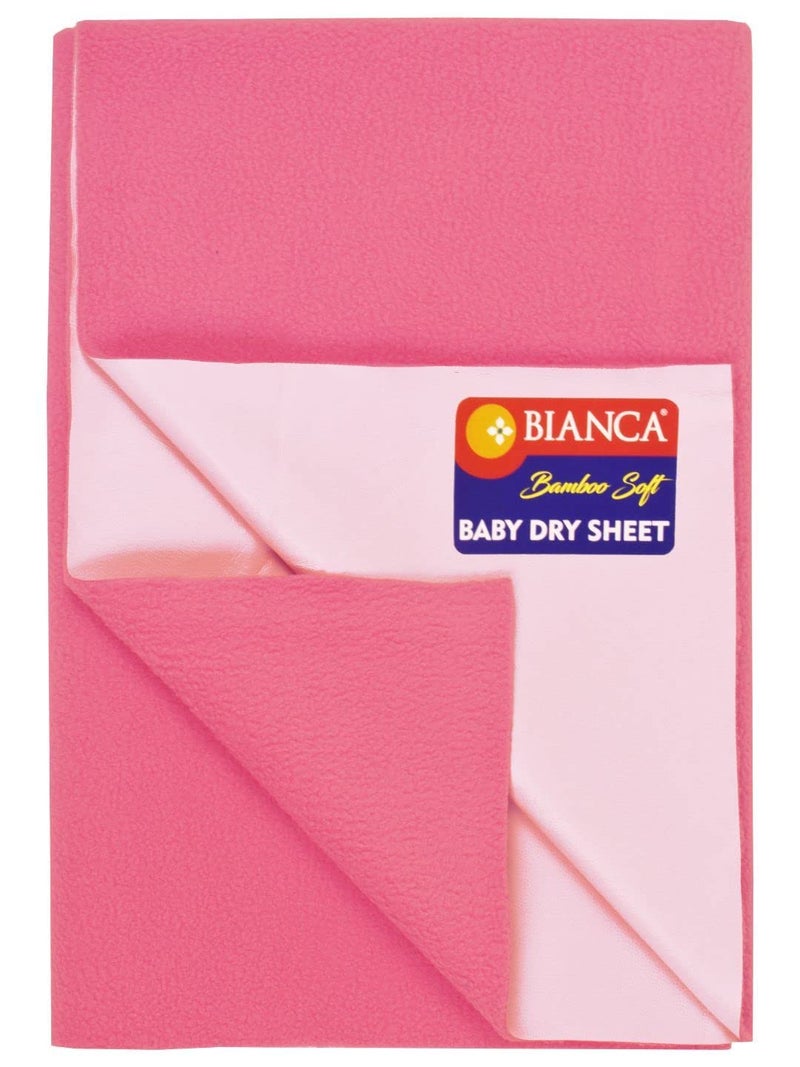 BIANCA Soft Bamboo Baby Dry Sheet, Mattress Protector -2pc Small (smartdry) | Waterproof & Breathable Anti Bacterial | Baby Dry Sheet & Mattress Protector. Smart Dry-dk.Pink - Image 5