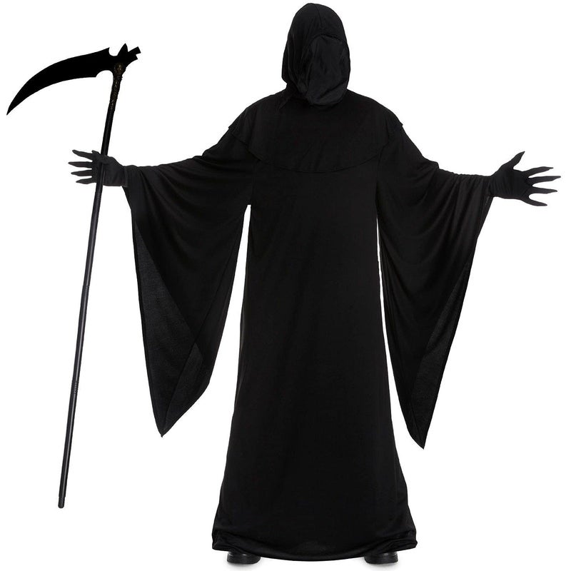 Morph Grim Reaper Costume For Men - Adult Grim Reaper Robe - Spooky Halloween Outfit - Dark Cloak For Parties, Large - Image 5