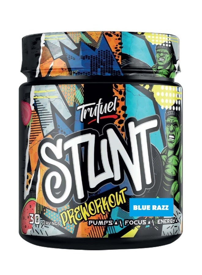 Stunt Pre-workout, Blue Razz 30 Servings